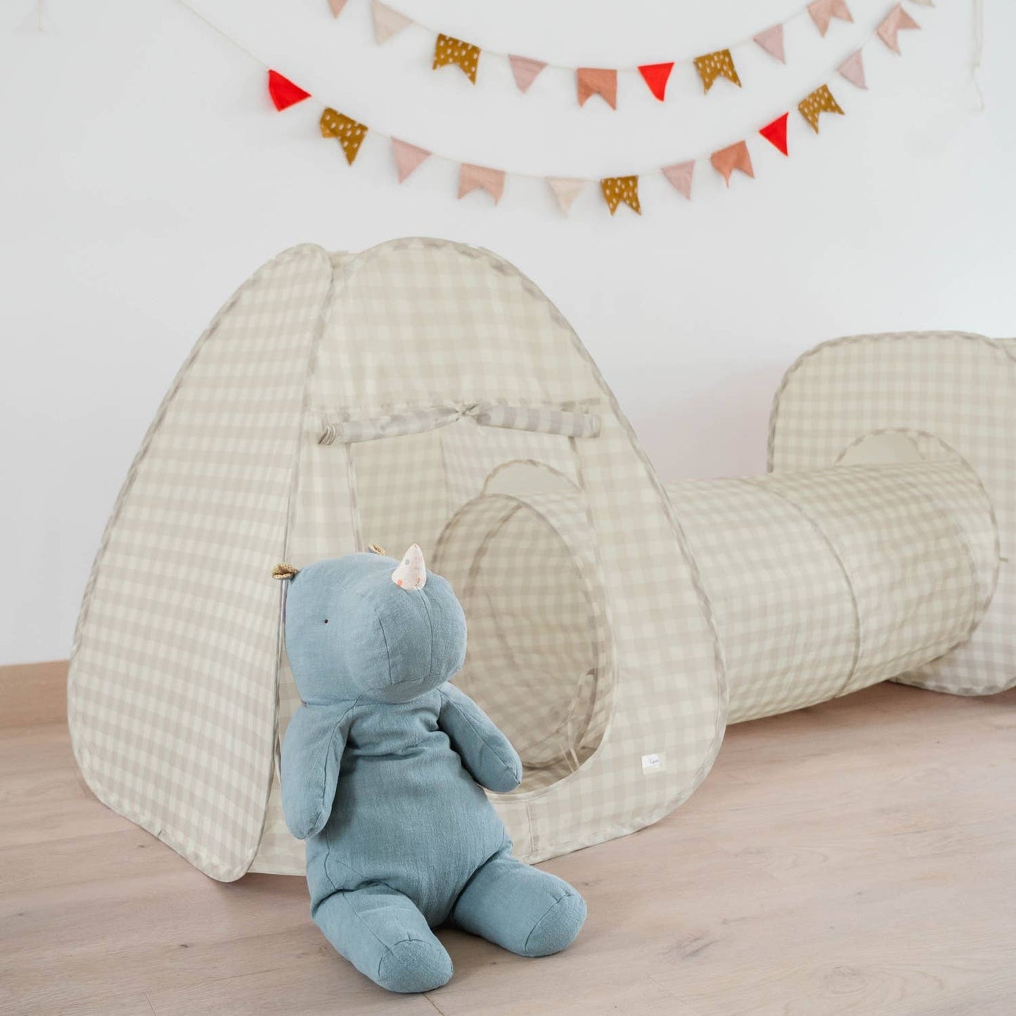 Kids 3-in-1 Play Tent & Tunnel Set with Recycled Fabric